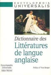 Dictionnaire des littératures de langue anglaise - Couverture - Format classique