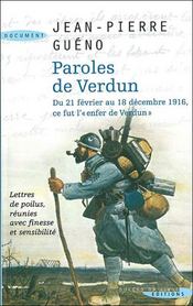 Paroles de Verdun  - Jean-Pierre Guéno 