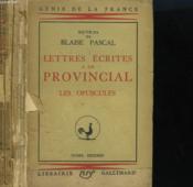 Oeuvres De Blaise Pascal. Lettres Ecrites A Un Provincial. Les Opuscules. En 2 Tomes. - Couverture - Format classique