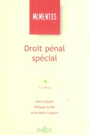 Droit Penal Special - Couverture - Format classique