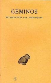 Introduction aux phénomènes - Couverture - Format classique