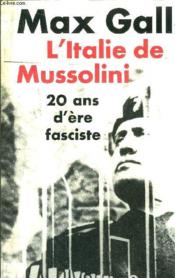 Italie De Mussolini - Couverture - Format classique