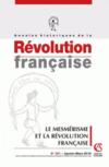 Annales historiques de la révolution française N.391 ; le mesmérisme et la Révolution française