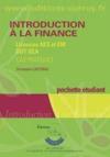 Introduction à la finance ; licences AES et EM, DUT GEA ; pochette étudiant