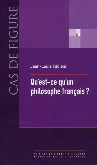 Qu'est-ce qu'un philosophe français ?