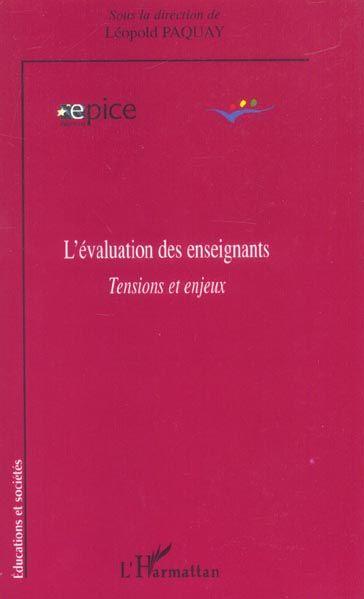 L'evaluation des enseignants - tensions et enjeux