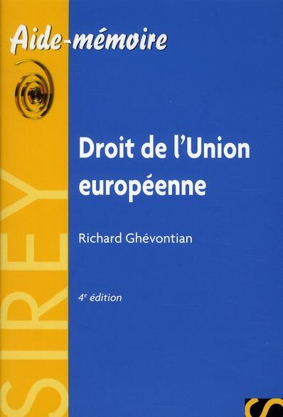 Droit de l'Union européenne (4e édition)
