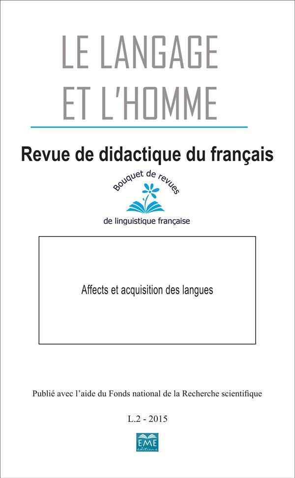 Affects et acquisition des langues