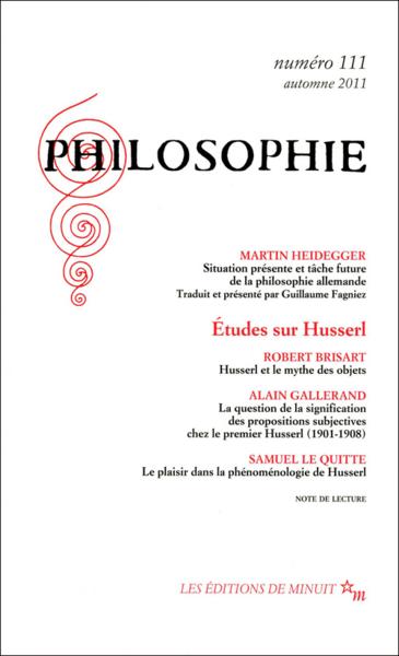 Revue Philosophie N.111