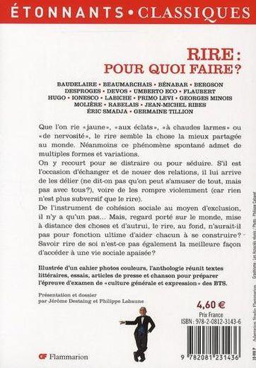 Rire : pour quoi faire ? anthologie