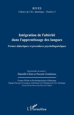 RIVES ; CAHIERS DE L'ARC ATLANTIQUE ; intégration de l'alterité dans l'apprentissage des langues ; f