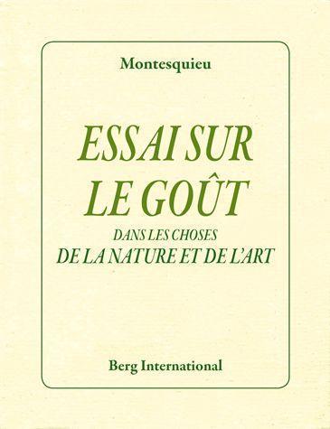 Essai sur le gout