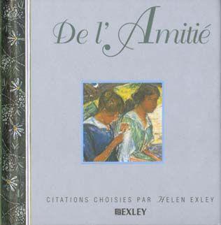 De l'amitie