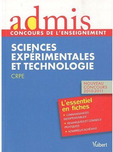 Sciences expérimentales et technologie ; CRPE