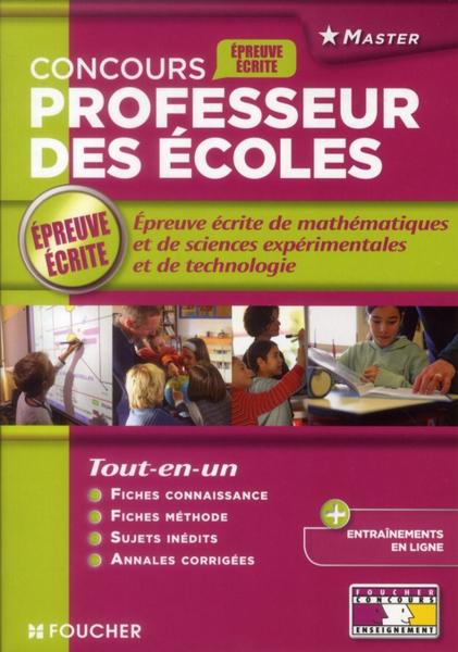 Epreuve écrite de mathématiques et de sciences expérimentales et de technologie ; CPE (édition 2012)