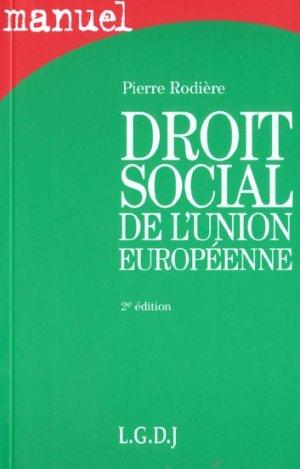 Droit social de l'union europeenne