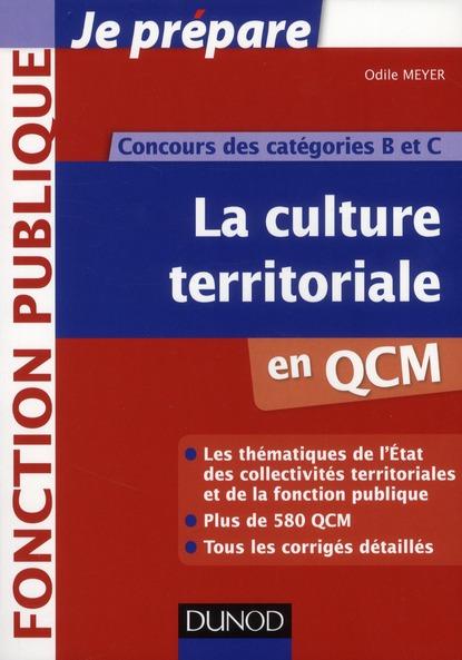 Je Prepare ; La Culture Territoriale En Qcm ; Concours De Catégories B Et C