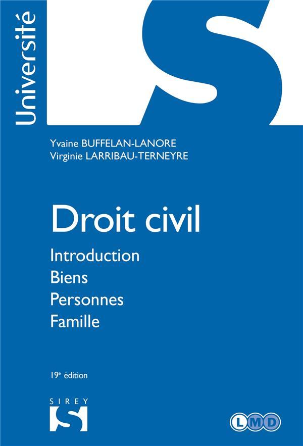 Droit civil ; introduction ; biens ; personnes ; famille (19 e édition)