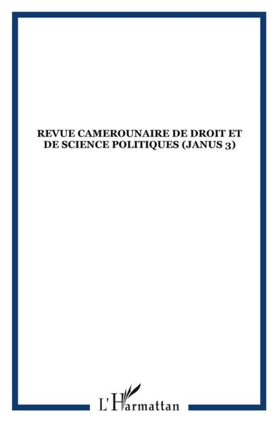 Revue camerounaise de droit