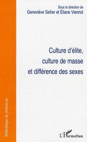 Culture d'elite, culture de masse et difference des sexes