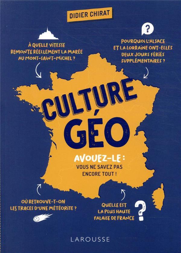 Vente Livre :                                    Culture géo
- Didier Chirat                                     