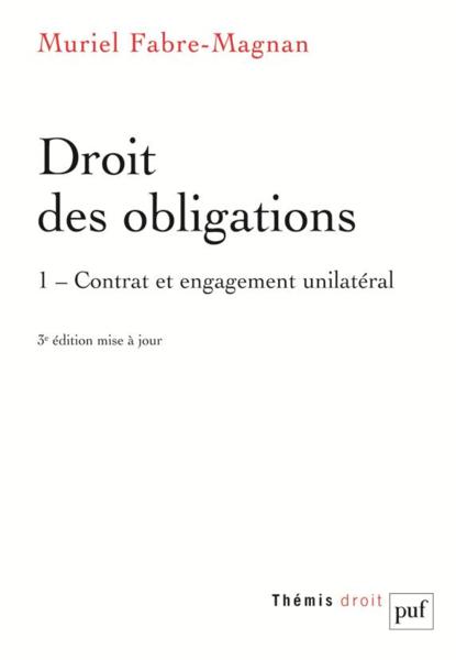 Droit des obligations t.1 (3e édition)