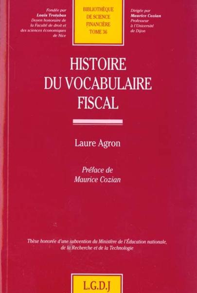 Histoire du vocabulaire fiscal, n.36