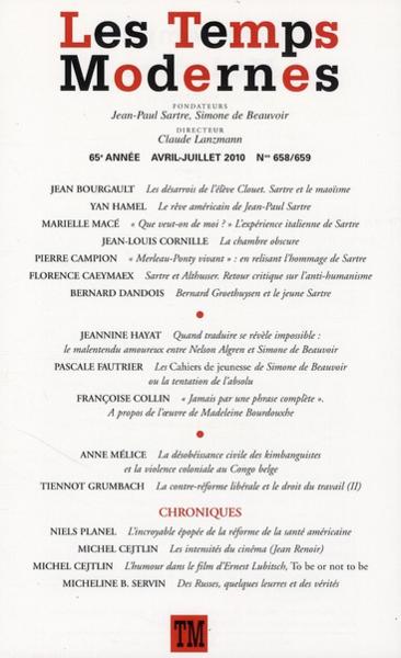Revue Les temps modernes N.658/9
