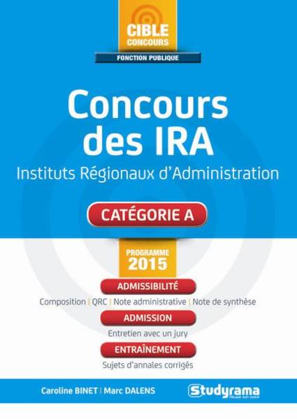 Concours des IRA (4e édition) - Livre Concours des IRA (4e édition) - Livre