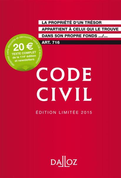 Code civil (édition 2015)