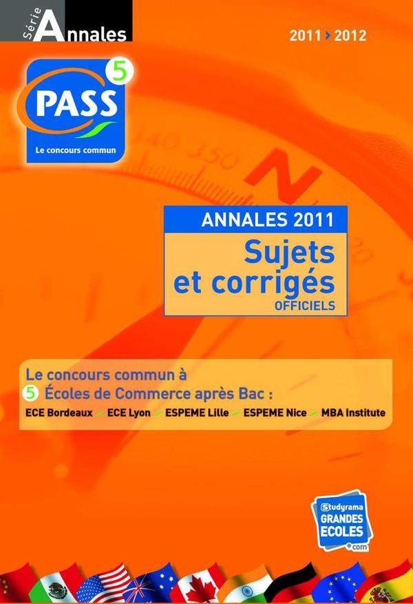 PASS ; annales (édition 2011-2012)