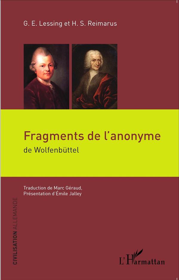 Fragments de l'anonyme de Wolfenbuttel