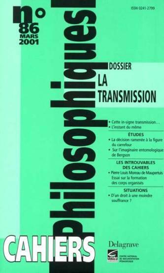 Cahiers philosophiques n.86
