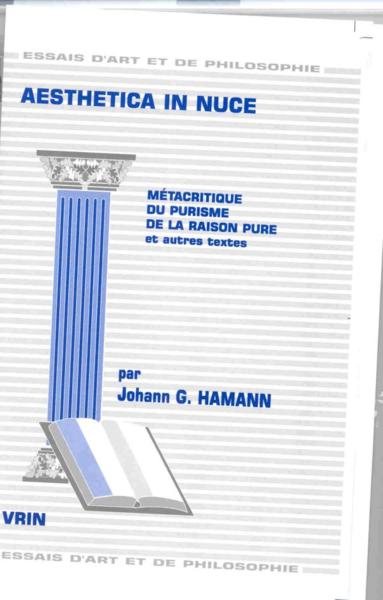 Aesthetica in nuce ; metacritique du purisme de la raison pure