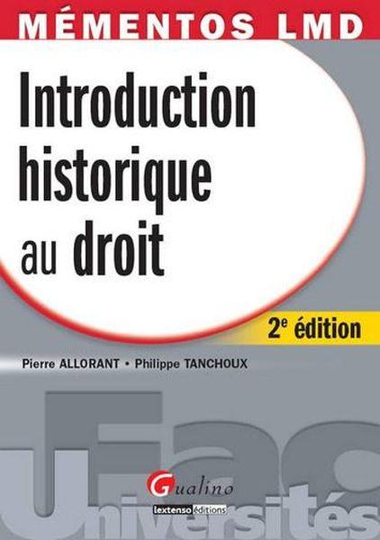 Introduction historique au droit (2e édition)