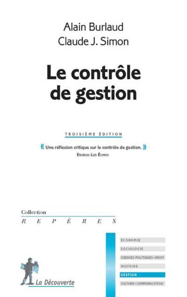 Vente                                 Le contrôle de gestion (3e édition)
                                 - Alain Burlaud  - Claude J. Simon                                 