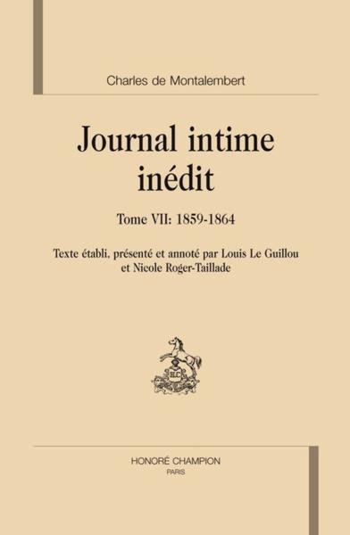 Journal intime inédit t.7 ; 1859-1864