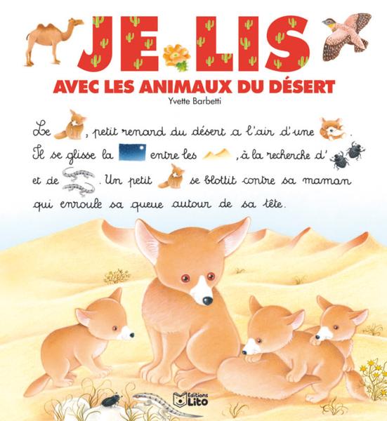 Je lis avec les animaux du desert