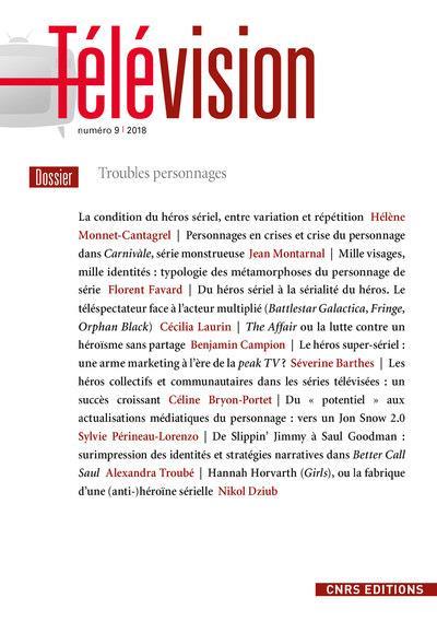Vente Livre :                                    TELEVISION N.9 ; troubles personnages
- Francois Jost                                     