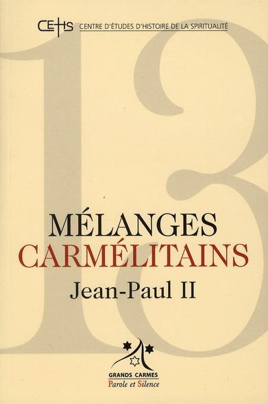 Mélanges carmélitains t.13
