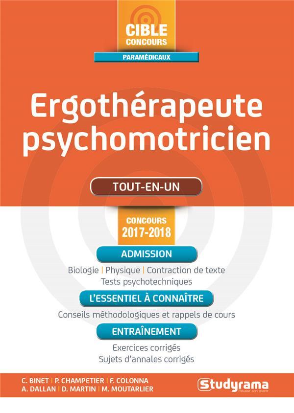 Ergothérapeute ; psychomotricien ; tout-en-un ; concours 2017/2018
