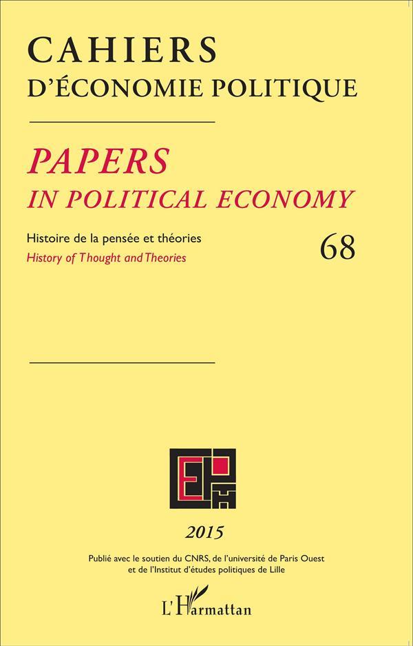 Cahiers d'économie politique T.68 ; histoire de la pensée et théories