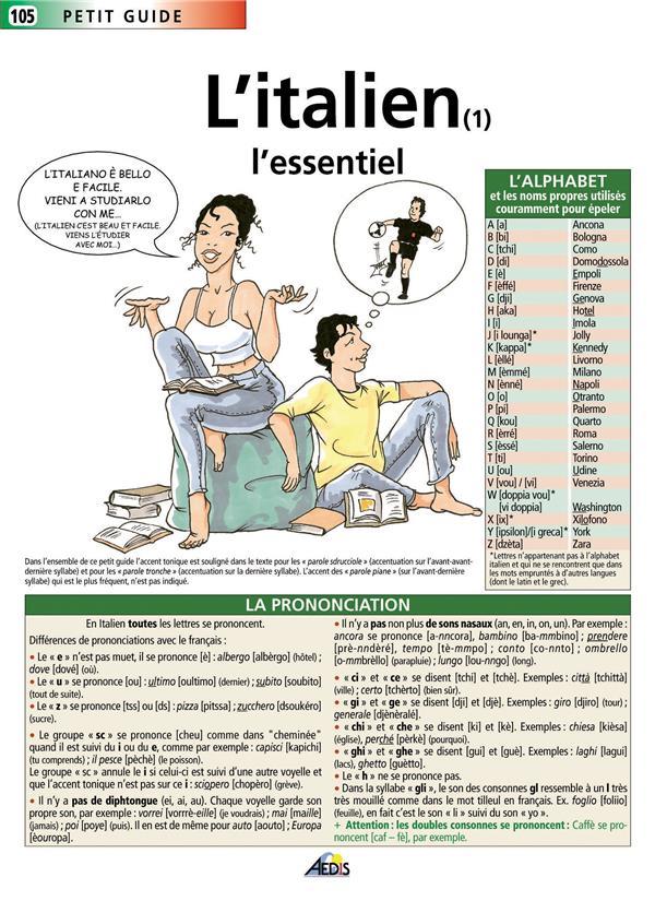 L'italien ; l'essentiel