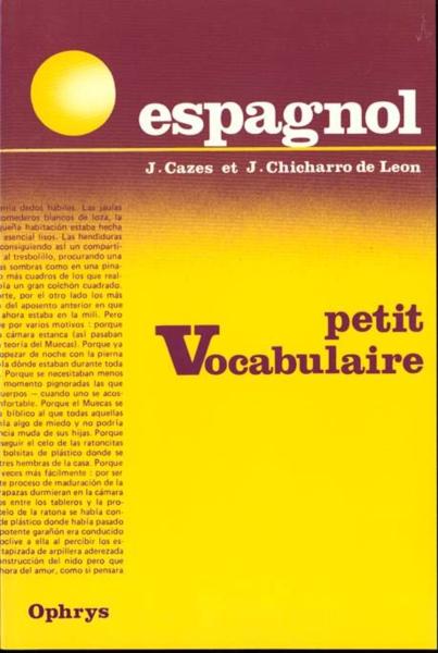 Petit vocabulaire espagnol