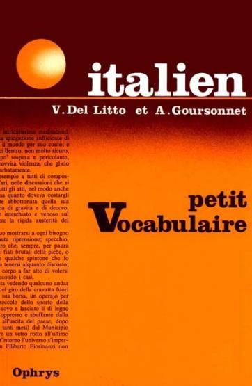 Petit vocabulaire italien