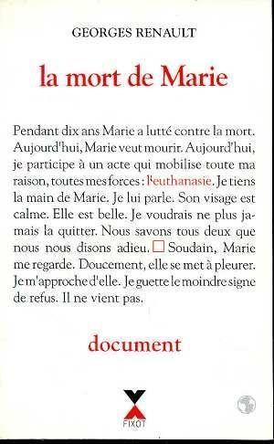 La mort de marie