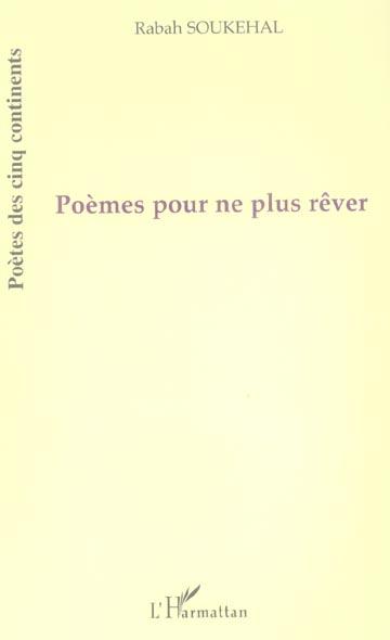 Poemes pour ne plus rever