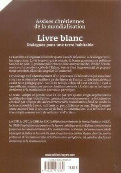 Livre blanc ; dialogues pour une terre habitable