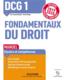 DCG 1 - introduction au droit t.1 ; fondamentaux du droit - manuel - réforme expertise comptable (édition 2019/2020)                                         - Martine Mariage                                         - Jean-François Bocquillon                                         