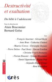 Vente  Destructivité et exaltation  - Alain Braconnier - Bernard Golse 